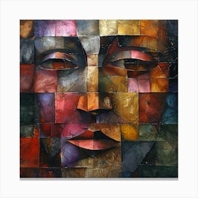 Abstract Face 3 Canvas Print