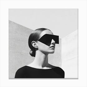 Woman Wearing Sunglasses Canvas Print