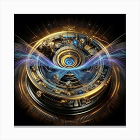 Beyond Time's Boundaries: The Promise of the Quantum Time Machine Canvas Print