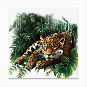 Jaguar In The Jungle Toile