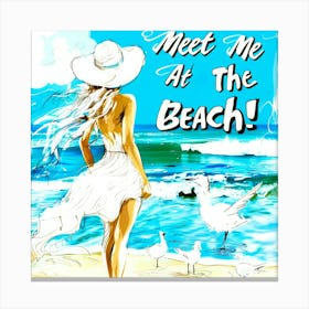 Beach Getaways - Meet Me Canvas Print