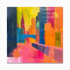 Abstract Travel Collection New York City Usa 1 Canvas Print