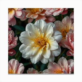 Dahlias 3 Canvas Print