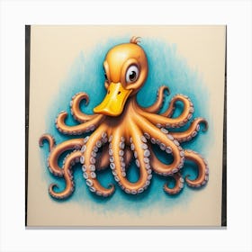 Octopus Duck Canvas Print