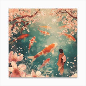 Koi Pond Canvas Print