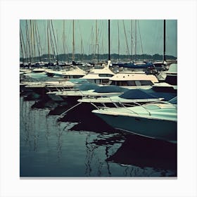 Marina - boats Canvas Print