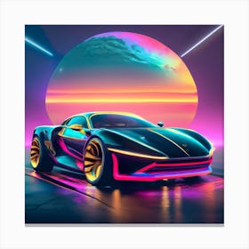 Futuristic Car Canvas Print