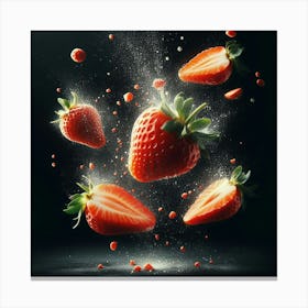 Strawberry - Strawberry Stock Videos & Royalty-Free Footage Canvas Print