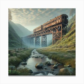 Train Crossing Canvas Print