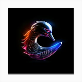 Neon Duck 2 Canvas Print