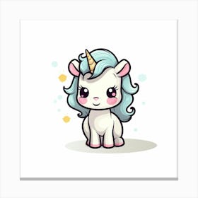 Cute Unicorn 719 Canvas Print