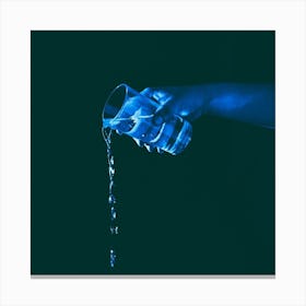 Glass Hand Water Lighting Wallpaper 1024x1024 Canvas Print