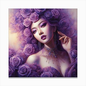 Purple Roses 1 Canvas Print