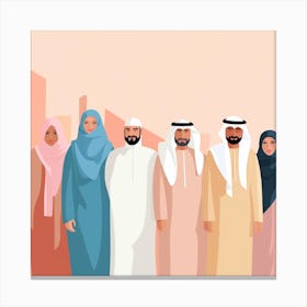 Arab Family (20) Canvas Print