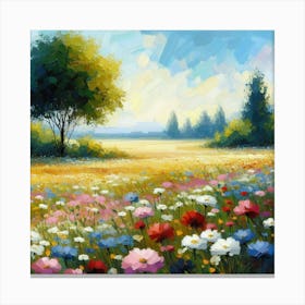 Meadow Of Flowers Canvas Print