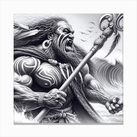 Artiphoria Mythological Maori C (2) Canvas Print