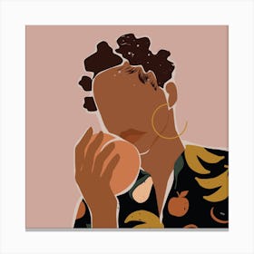 Housewife Square Canvas Print