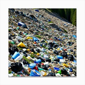 Garbage In The Mountains 10 Canvas Print