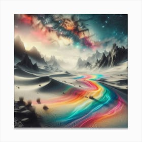 Rainbows In The Desert 1 Canvas Print