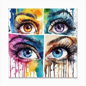 Colorful Eyes 1 Canvas Print
