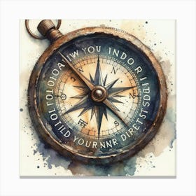 Compass Canvas Print