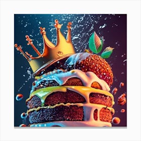 Hamburger Royal And Vegetables 3 Canvas Print
