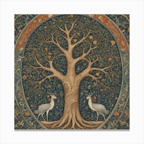 Tree Of Life william morris inspired art Canvas Print