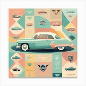 Classic Cars 2 Canvas Print