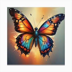 Butterfly Painting 153 Canvas Print