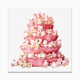 Pink Popcorn 12 Canvas Print