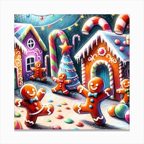 Super Kids Creativity:Christmas Gingerbread House Canvas Print