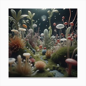 A Microscopic Garden 1 Canvas Print