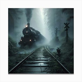 Train In The Woods Canvas Print