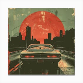 Sunset In The City Canvas Print