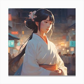 Geisha Canvas Print