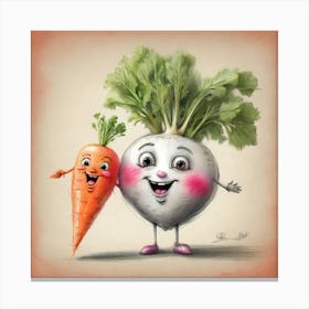 Carrots And Carrots 4 Canvas Print