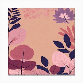 Abstract Floral Background Canvas Print