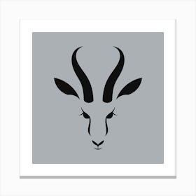 Antelope Head Canvas Print