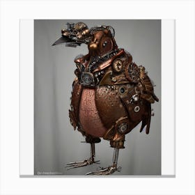 Steampunk Animal Turkey Weird Unique Graphic Art Aesthetic Canvas Print