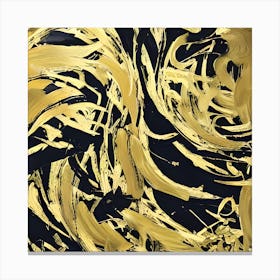 Swirling Gold Canvas Print