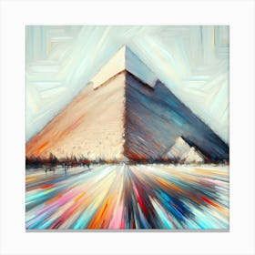 Pyramids Of Giza - Paint Art Canvas Print