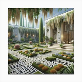 Egyptian Garden 1 Canvas Print