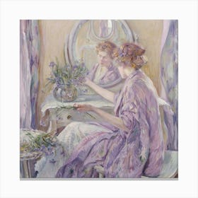 Lady In Purple 1 Canvas Print