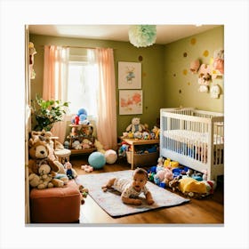 A Photo Of A Baby S Room 7 Canvas Print