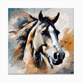 Top Horse Painting Canvas Print