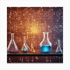 Chemistry Laboratory Concept Canvas Print