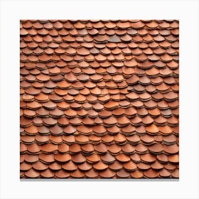Realistic Roof Tile Flat Surface Pattern For Background Use Miki Asai Macro Photography Close Up (3) Canvas Print