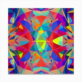 Neon kaleidoscope Canvas Print