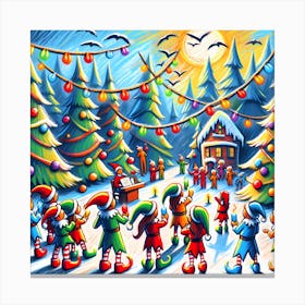 Super Kids Creativity:Christmas Elves Canvas Print