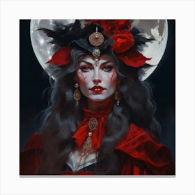 Lady Of The Night Canvas Print